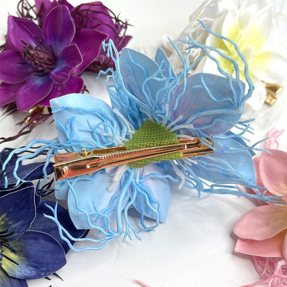 Artificial Flowers Hair Clips Fairy Barrette Hairpiece Hair Decoration Photo Props  for Women Girls