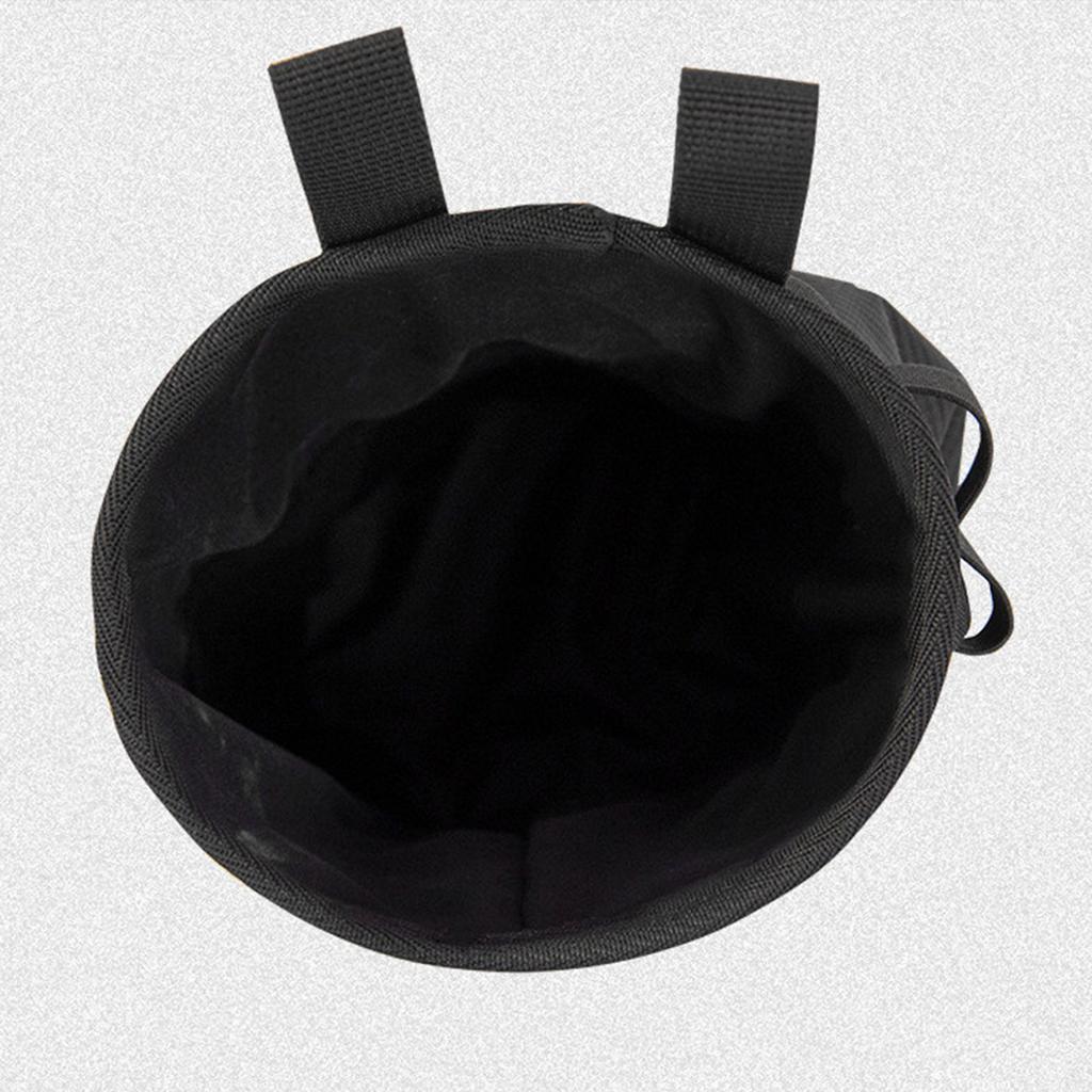 Climbing Chalk Bag Adjustable Waist Bag Strap Zipper Storage Pocket & Brush Holder Rock Climbing & Bouldering Chalk Bag