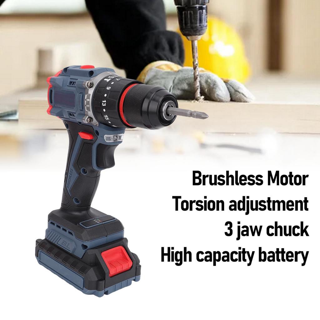 Cordless Drill Kit 1500rpm Multifunctional 25 Torsions Hand Drill Kit for House Maintenance Handyman Cordless Drill Tool Kit