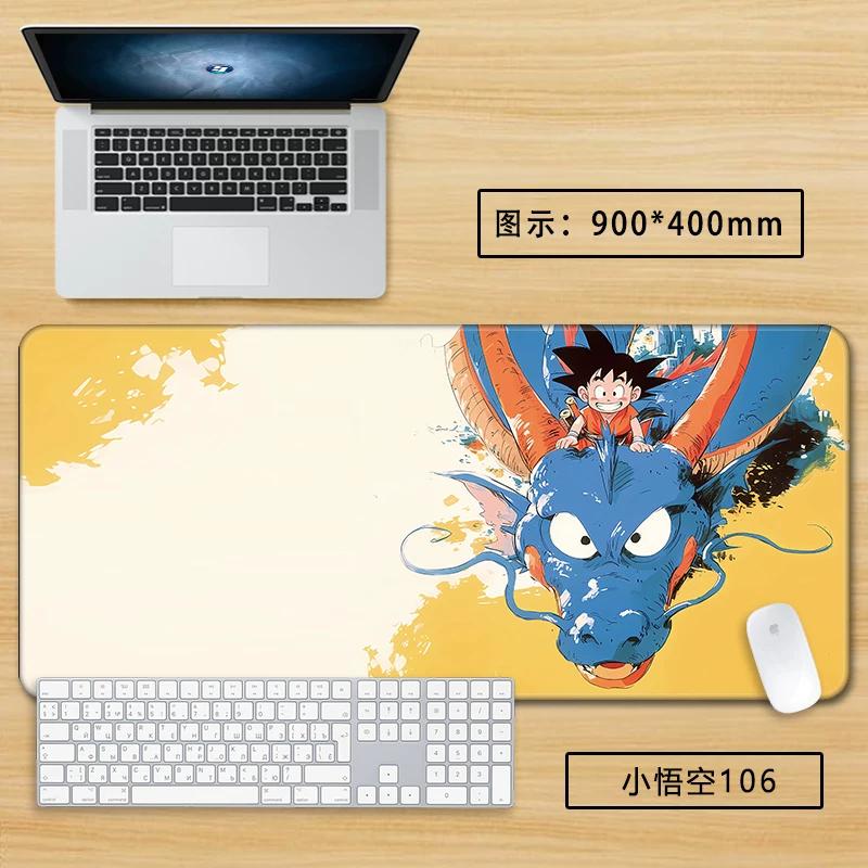 Neuer Schlichter Stil Son Goku Leder Mauspad Übergröße Animation Dragon Ball Kakarotto Kreative Computer Tastatur Büro Rutschfest Wasserdicht Tischmatte