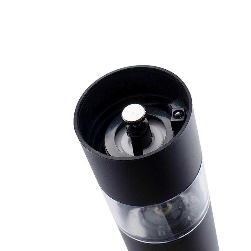 1Pcs Electric Automatic Mill Pepper And Salt Grinder With Led Light Adjustable Coarseness Spice Grinder Kitchen Cooking Tool