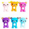 1pc Cute Bear Training Chopsticks for Kids Aids Sushi Sticks Children Chopsticks for Children Learner Helper Kids Favors KZ007