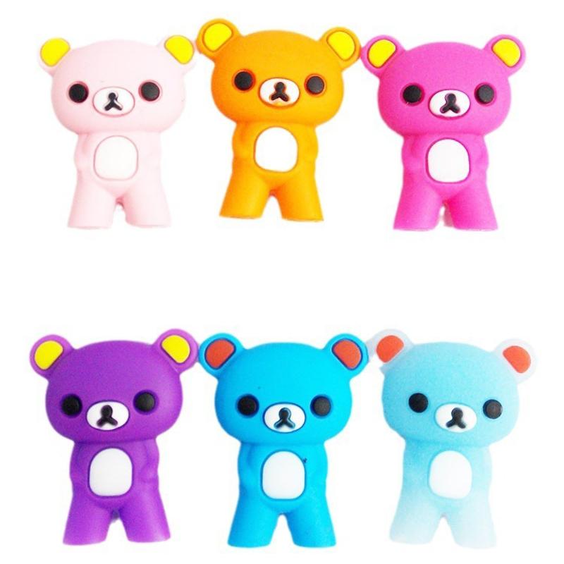 1pc Cute Bear Training Chopsticks for Kids Aids Sushi Sticks Children Chopsticks for Children Learner Helper Kids Favors KZ007
