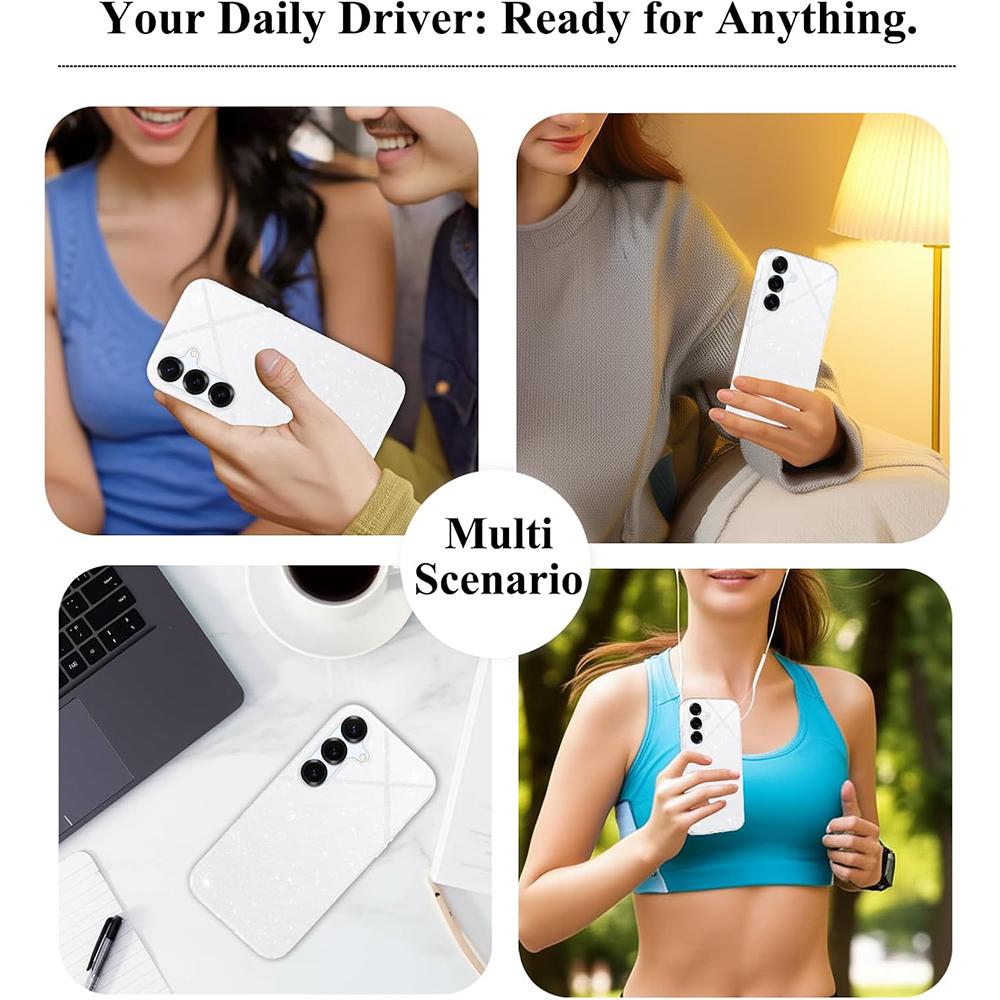 Glitzerhülle für Samsung Galaxy S25 Edge S24 FE S23 Ultra S22 Plus S21 S20 A56 5G A55 A36 A26 A16 A06 A35 A25 A15 A14 A34 A54 Handyhülle Zubehör