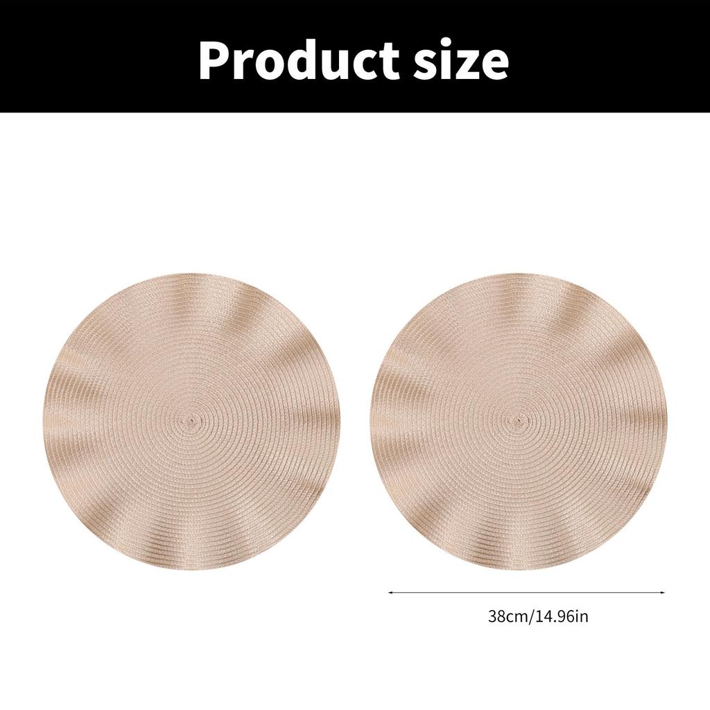 Elegant Placemats With Ruffled Edges Stylish Placemats with Fungus Edge for Restaurants and Home Dining Decoration