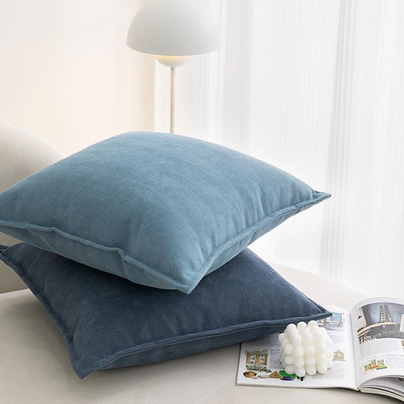 INS Nordic Cushion Cover Thickened Solid Chenille Throw Pillow Covers 45x45/50x50/60x60/65X65cm for Sofa Bed Living Room