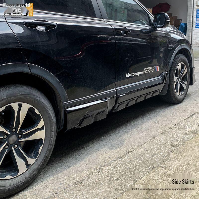 Black Warrior Kit: 21-22 CRV Sport Bumper, Side Skirts, Front Lip, Rear Bumper