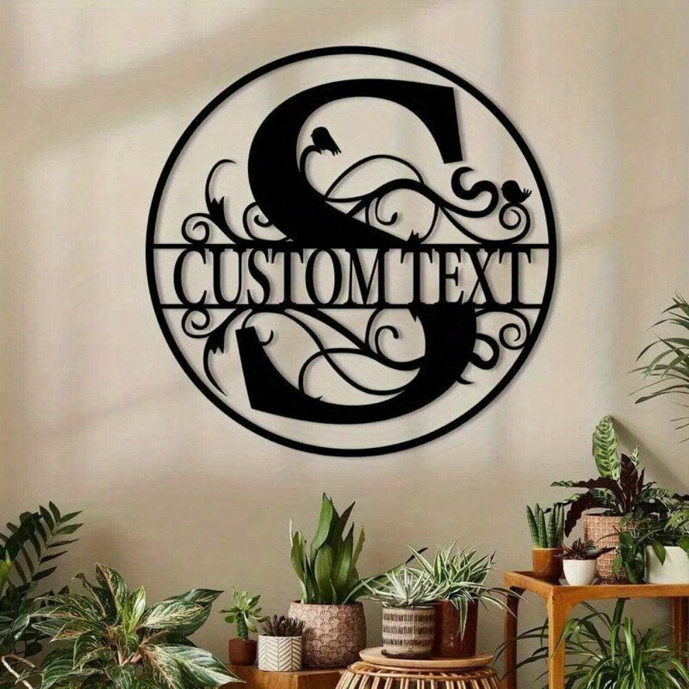 Custom Metal Letter Sign, Personalized Name Plate for Wall Decor, Birthday Gift, Housewarming, Wedding, Party Decoration