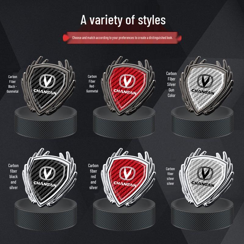 Metal Badge Side Window Logo Sticker for Changan X7, Yida X5, Ruicheng Plus, Lantuo Zhe Cars