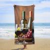 Beach Towel for Men Women Absorbent Quick Dry Bath Towels Compatible with Totem Native American Wolf Dream Catcher, Sand Free