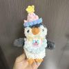 Hand-Knit Peanut Penguin Hat Bib Doll Clothes Set - Crossbody Bag Drool Bib Accessory Skirt for 20cm Dolls