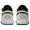 Jordan Kids Air Jordan 1 Low Basketball Shoes White Black Metallic Gold 553560-172