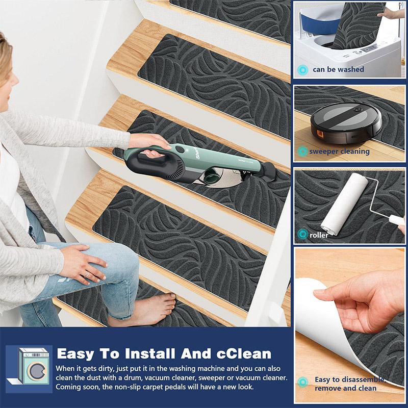 1PC wiederverwendbare breite Verwendungen Mauerwerk Muster Prägung Haushaltswaren exquisite 55x19cm Treppenmatte