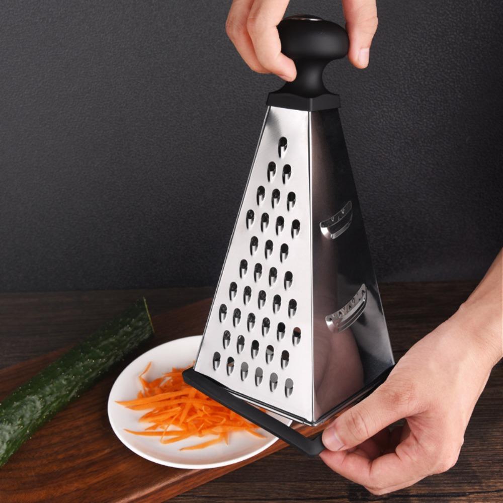 4 Sided Vegetable Grater Manual Vegetable Shredder Multipurpose Pyramid Shape Cheese Grater Potato