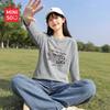 Miniso Women's Pure Cotton Long Sleeve T-Shirt