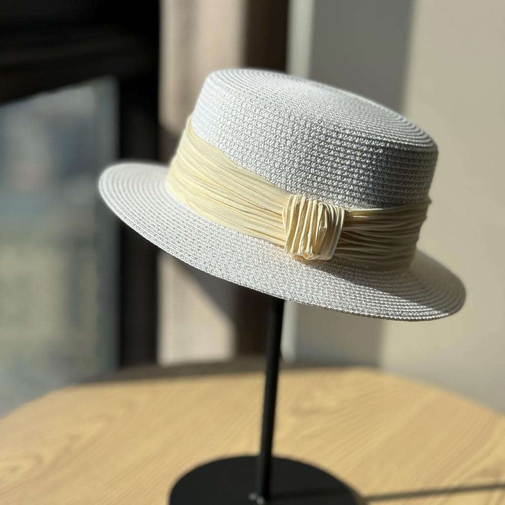 Summer Straw Hat Retro Top Hat Ladies Shade Beach Hat Jazz Hat