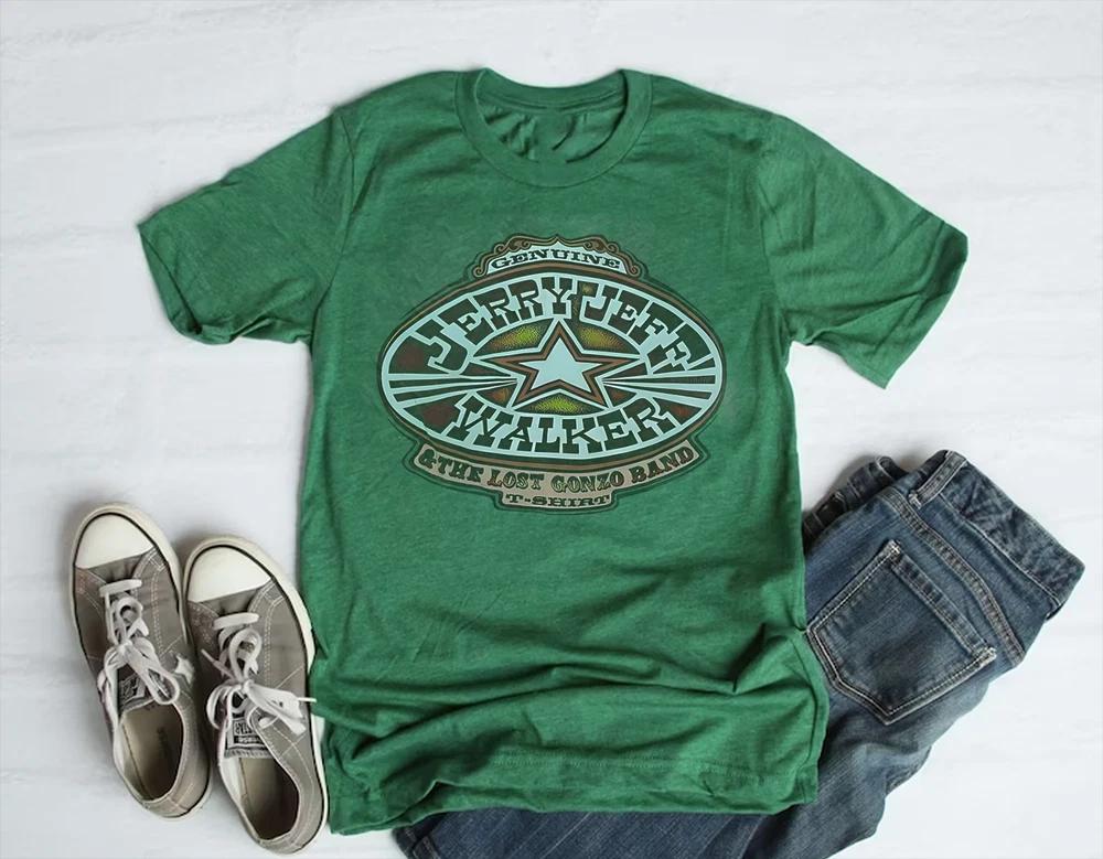 Jerry Jeff Walker Concert 1970s T Shirt Guitar Tour S-4XL UR12 XXL