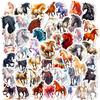 50 Graffiti Horse Stickers - New Equestrian Sports Trend Cartoon Stickers