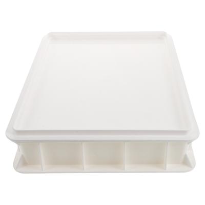 Stackable Pizza Dough Proofing Box Commercial Dough Proofing Container For Home And Bakery Plastic Tray Without Lid Space-Saving