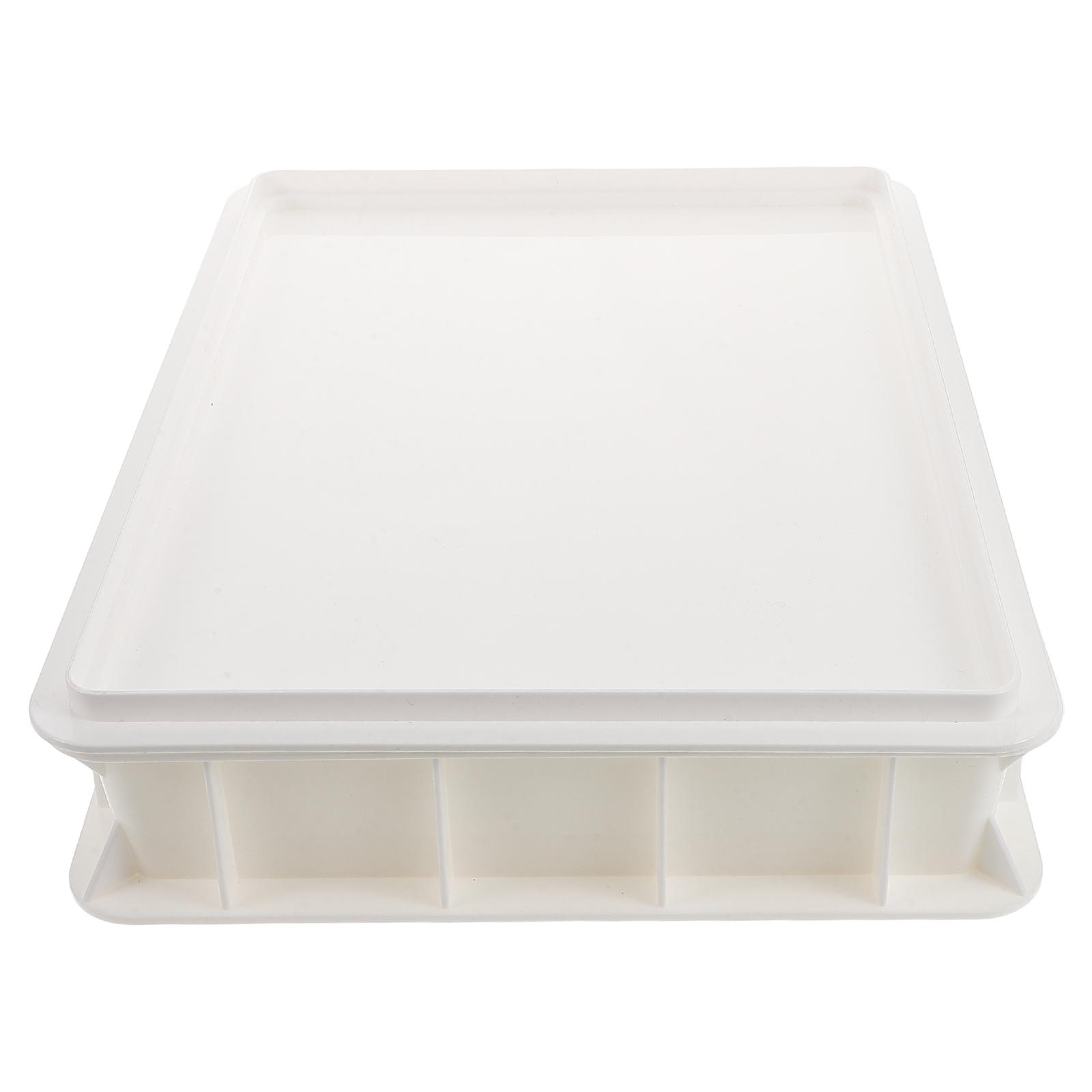 штабелируемый ящик для расстойки теста для пиццы, коммерческий контейнер для расстойки теста для дома и пекарни, пластиковый лоток без крышки, экономия места 40x30x9cm