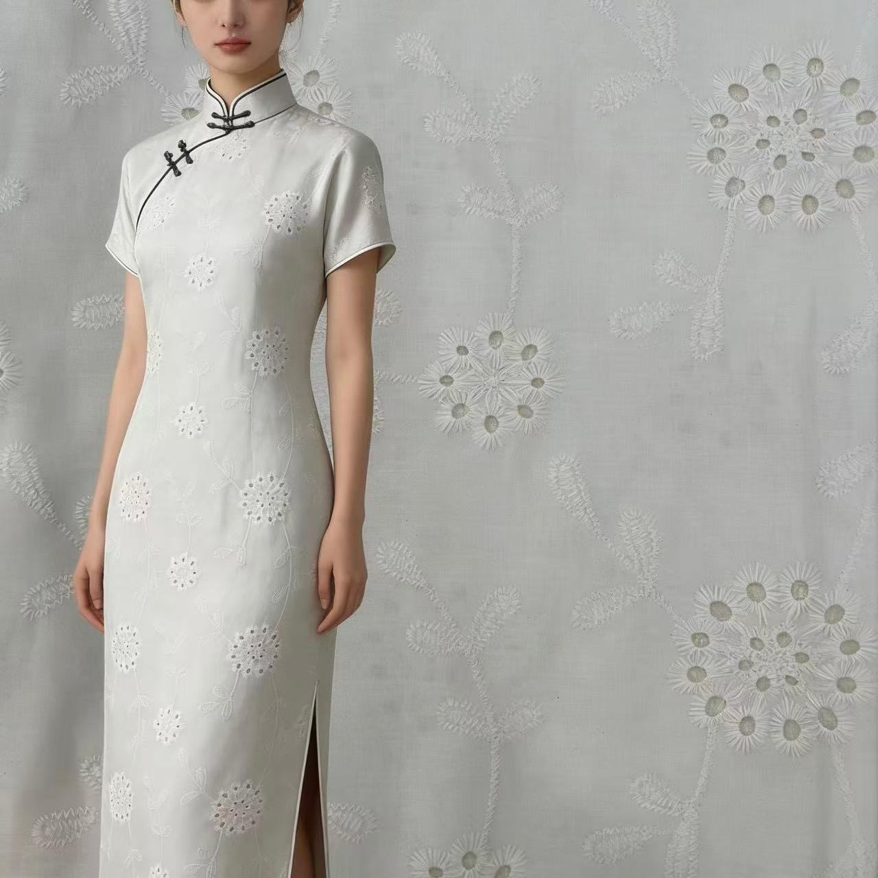 2026 Spring/Summer Women s Korean Style Knit Jacquard Embroidered Fresh Shirt Fabric