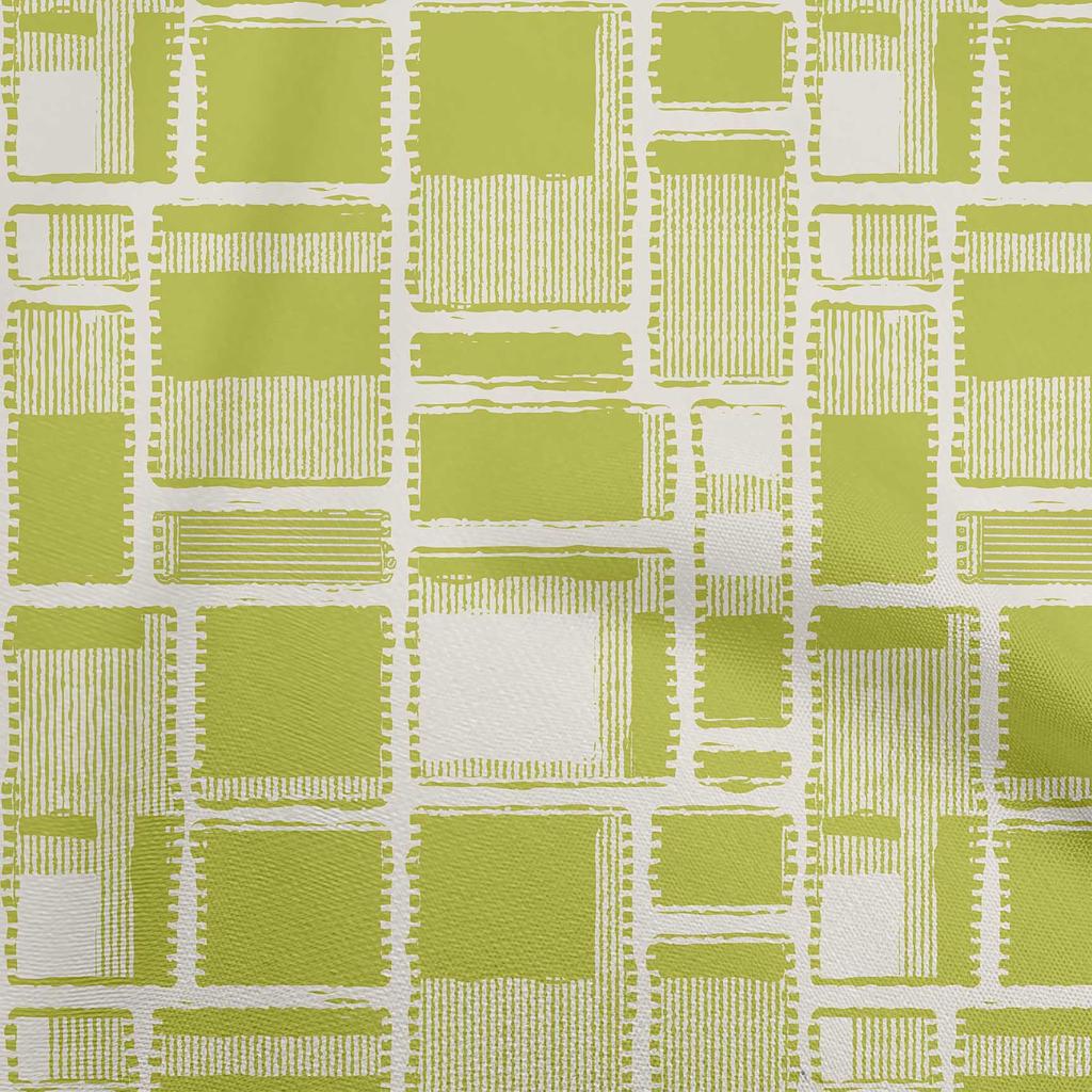 oneOone Baumwoll-Flex Blauer Stoff Geometrischer Kleiderstoff Bedruckter Stoff Meterware 40 Zoll