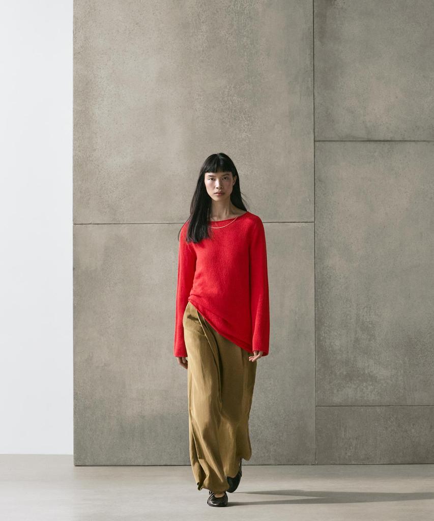 Masimodutti Asymmetric Cut Knit Sweater