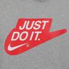 Nike Swoosh Sweatshirts Men's Gray Hooded Non Detachable Moderate