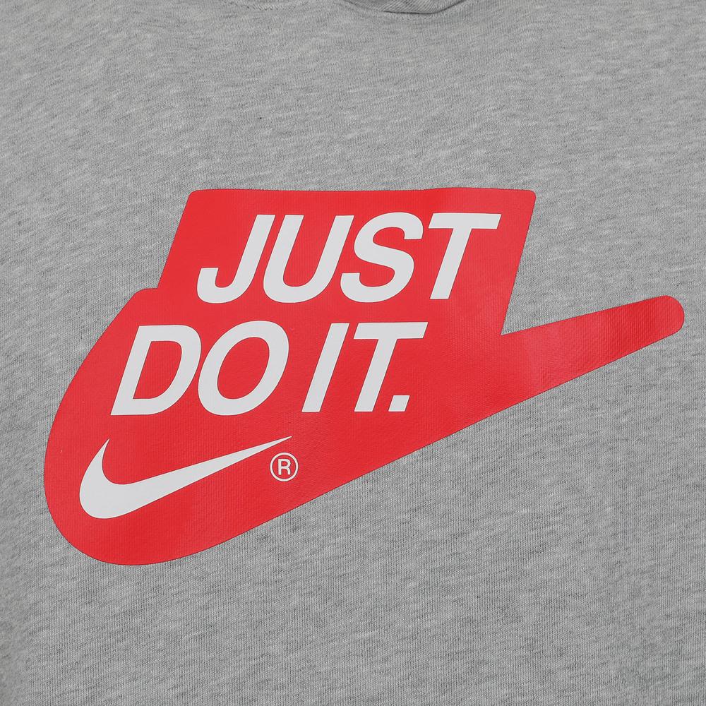 Nike Swoosh Sweatshirts Men's Gray Hooded Non Detachable Moderate