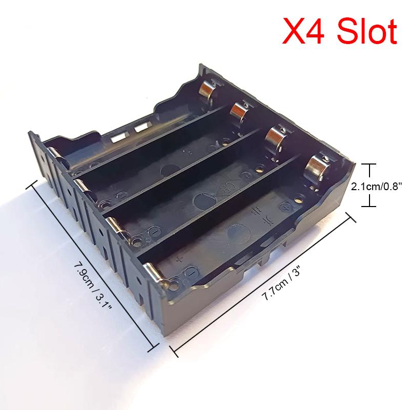 18650 Power Bank Cases DIY Battery Storage Case 18650 Power Container 1X 2X 3X 4X 18650 Battery Storage Box Case With Wire Lead