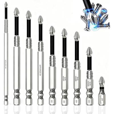 High Magnetic Screwdriver Drill Bit Set,Anti Slip Magnetic Electric Screwdriver Set,Strong Magnetic Durability Screwdriver Drill Bit Set