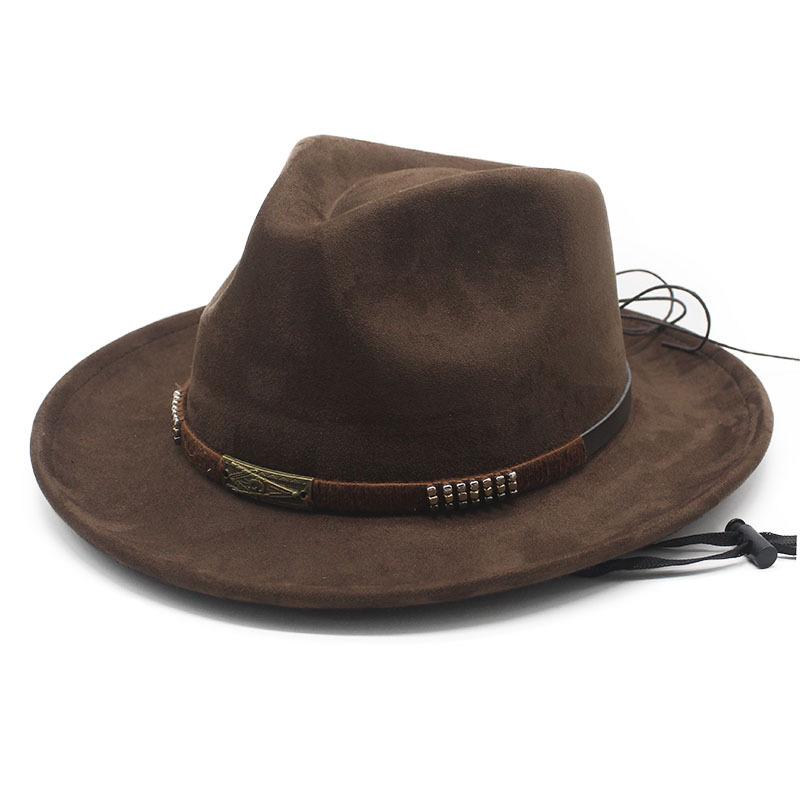 Autumn and Winter Hot Sale New Suede Jazz Hat Felt Hat Retro Men's Top Hat