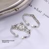 Simple Style Crown Princess Ring Set, Open Wedding Ring, Adjustable Anniversary Gift Ring Set Jewelry