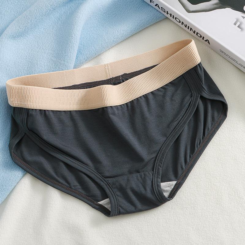 

Весеннее разноцветное женское нижнее белье, разноцветные дышащие трусы-треугольники средней посадки XXL