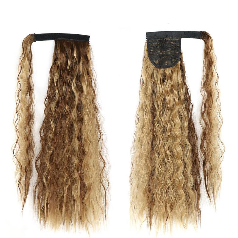 LISI HAIR Naturalnie falowane długie włosy syntetyczne przeszczepiane damskie kucyki doczepiane kucyk