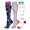 3 Pairs Breathable Compression Socks Soft Nurse Calf Pressure Leg Socks  for Outdoor Sports