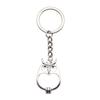Pfauen Emaille Charms Eulen Schlüsselanhänger Vogel Anhänger Schlüsselring 28mm