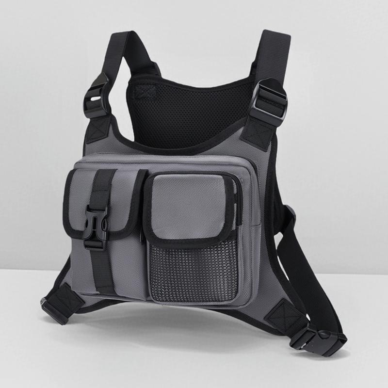 Men's Tactical Anti-Theft Chest Bag – Outdoor Vest Pack for Cycling Running & Sports Activities