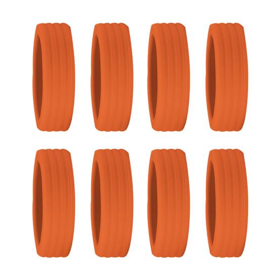 8 Stück bunte Silikon-Schutzhülle für Kofferräder, Schalldämmung und Stoßdämpfung, Gepäckrollenschutz, einfarbig, kratzfest