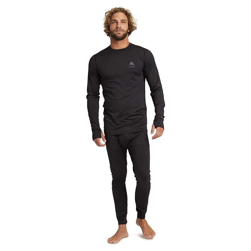 Burton Lightweight X Pant Snowboard True Medium Men's Underwear, 2021-22 Model, Black,