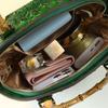 Hard Leather Women's Bag, 2026 New Fashiable Bamboo-patterned Handbag, Shell-style Messenger Bag with Crocodile Pattern