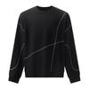 Hongdou Men's Fleece-Lined Round Neck Pullover Sweatshirt