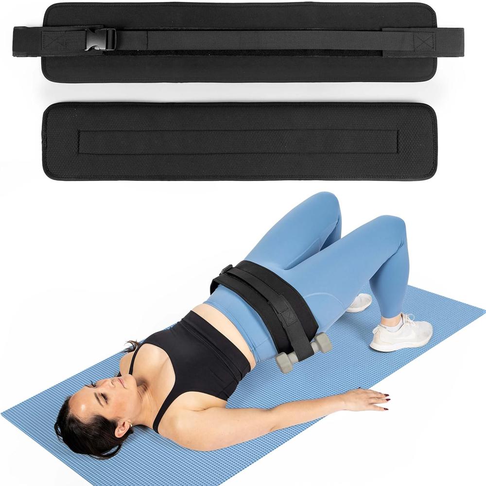 1Pc Waist Support Exercise Hip Thrust Belt - Dumbbell Hip Thrust Belt - Premium Comfortable For Dumbbells, Gym Or Home Workouts