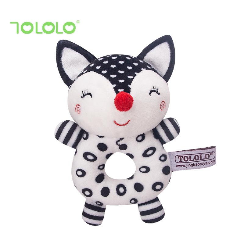 

Новорожденный визуальная тренировка черно-белая погремушка для рук упражнения на захват способность ребенка успокаивать детские игрушки импортируемые