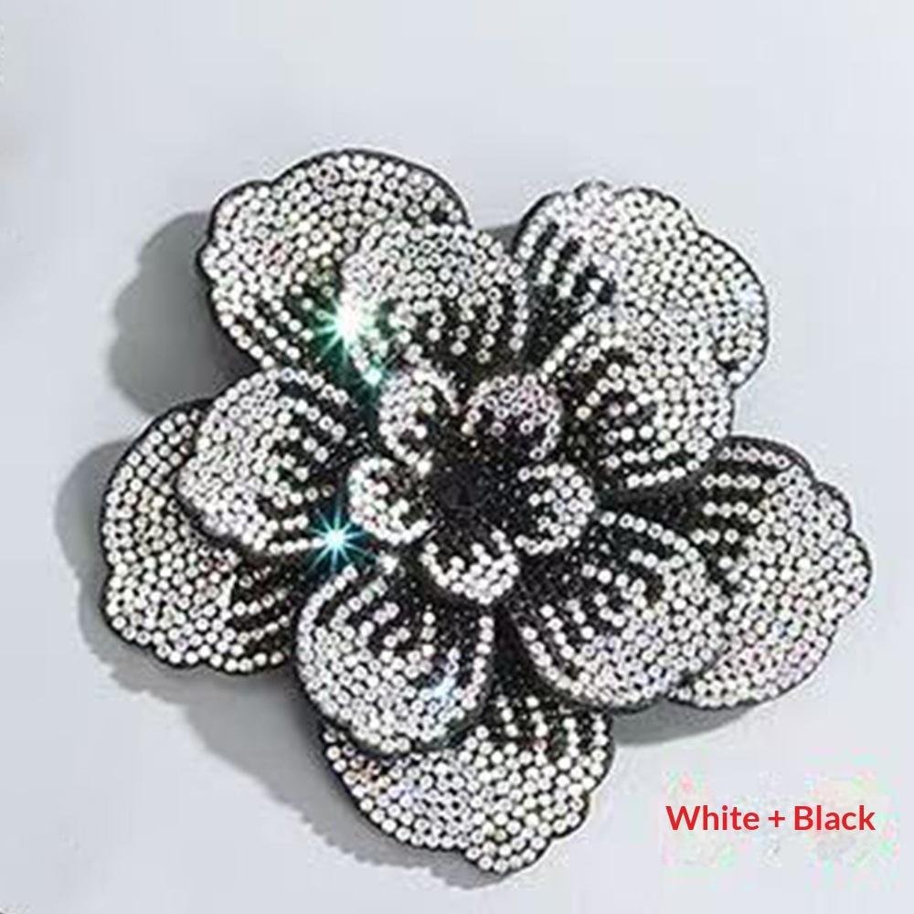 Factory Hot Sale Shoes Flower Three-layer Cloth Fabric Patch Flower Rhinestone Handmade DIY Clothing Bag Accessories