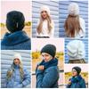 RTS Stock Winter Womens Knit Hats Angola Wool Warm Knitted Beanie Custom Colored Thread Ski Hat Fluffy Skull Hat