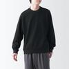 MUJI Größe AB1L7A3A Herren Doppelstrick-Sweatshirt, Schwarz, S,