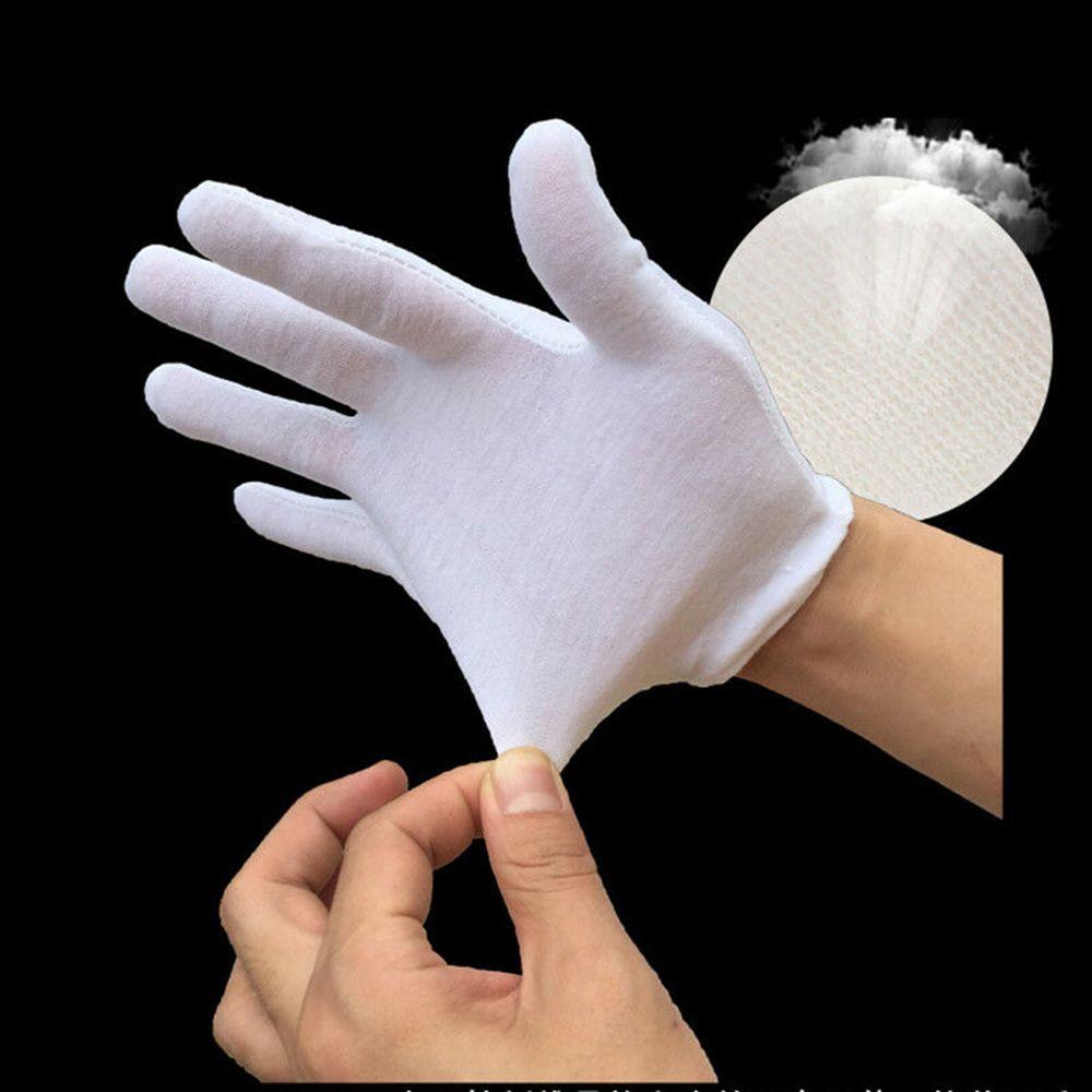 Jewelry Appreciation White Cotton Gloves Labor Protection Gloves Household Cleaning Materials