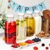 2PCS 32OZ Glass Milk Bottle Sealed Glass Water Jug Creative Milk Pitcher  Office