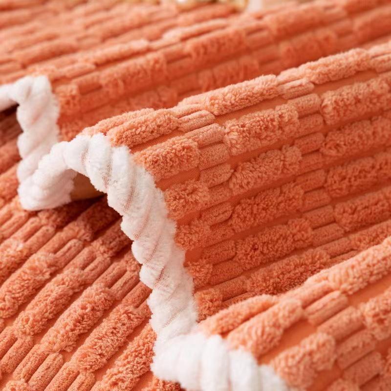 1pc Irregular Furry Sofa Towel for Living Room Winter Thick Plush Non-slip Sofa Cover L Shape Sofa Cover